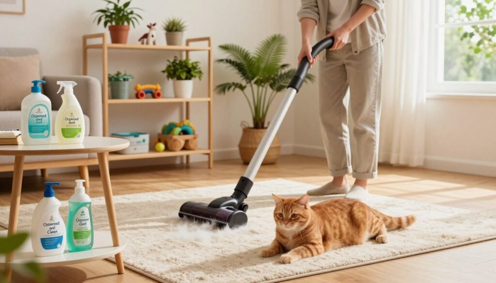 Safe Pet-Friendly Housekeeping: Managing Dander and Muddy Paws with Natural Elements Pet safe cleaning tips